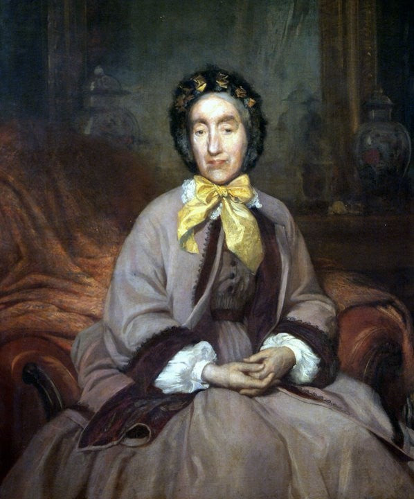 Portrait of Mrs. Ignác Pfeffer, vintage artwork by Bertalan Szekely, 12x8" (A4) Poster
