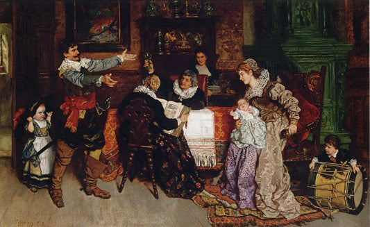 The Triumphal Return, vintage artwork by Carl Ludwig Friedrich Becker, A3 (16x12") Poster Print