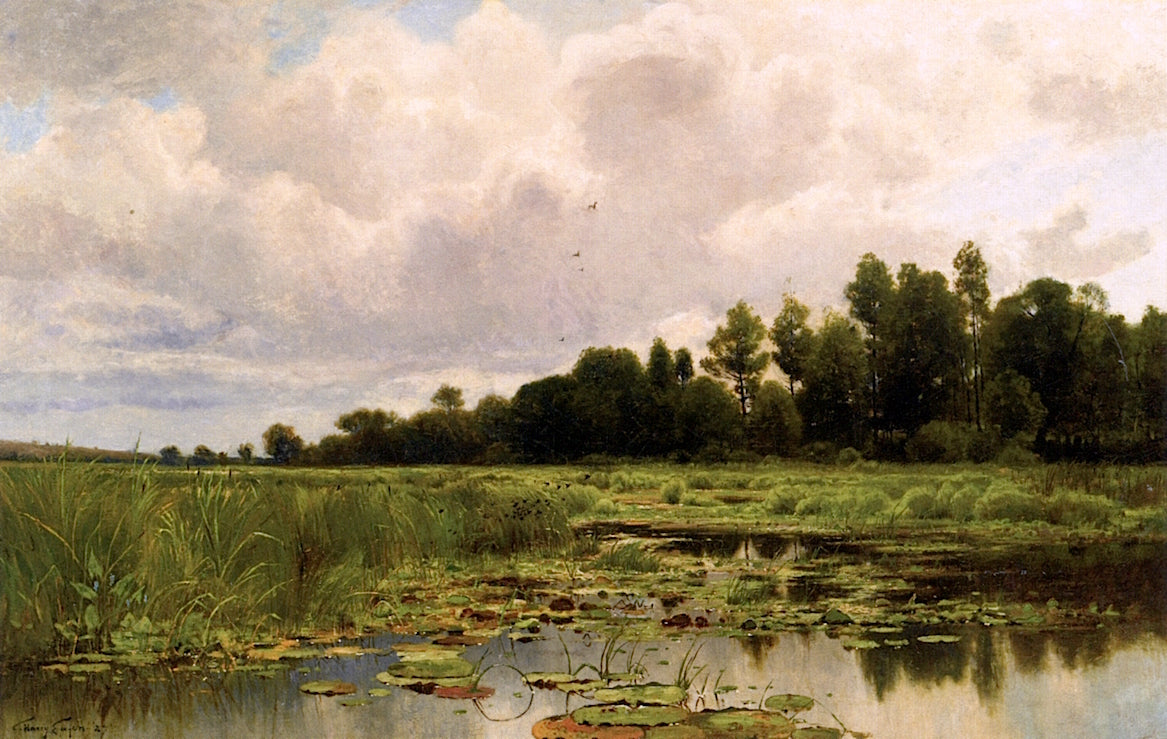 Marshes of the Shiawassee, vintage artwork by Charles Harry Eaton, 12x8" (A4) Poster
