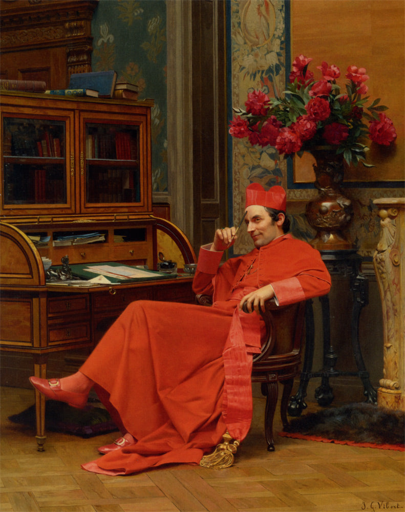 Eureka, vintage artwork by Jehan-Georges Vibert, 12x8" (A4) Poster