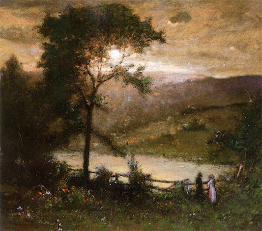 The Lake in the Hills, vintage artwork by Elliott Daingerfield, 12x8" (A4) Poster
