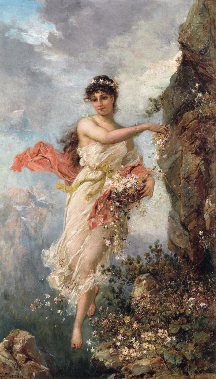 Alpenflora by Hans Zatzka,A3(16x12")Poster