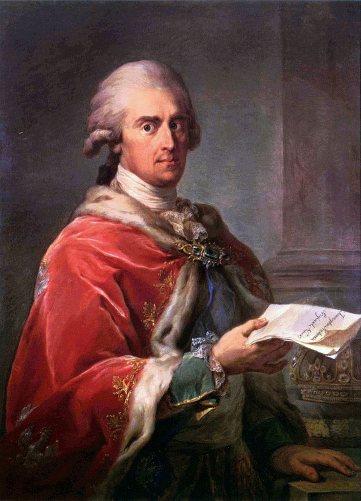 Fryderyk August, vintage artwork by Marcello Bacciarelli, 12x8" (A4) Poster