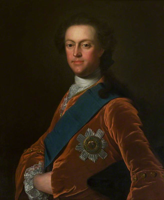 James, 5th Duke of Hamilton and 2nd Duke of Brandon, vintage artwork by William Hoare, 12x8" (A4) Poster