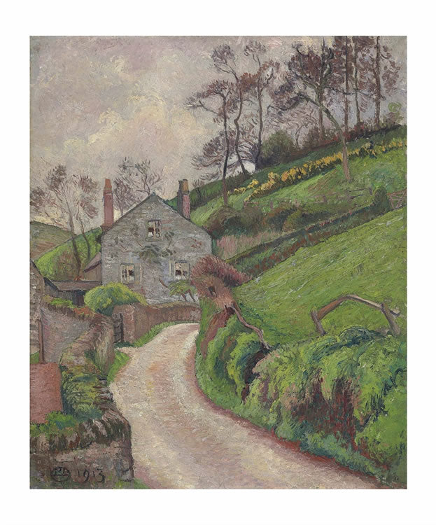The Gamekeeper's House, vintage artwork by Lucien Pissarro, 12x8" (A4) Poster