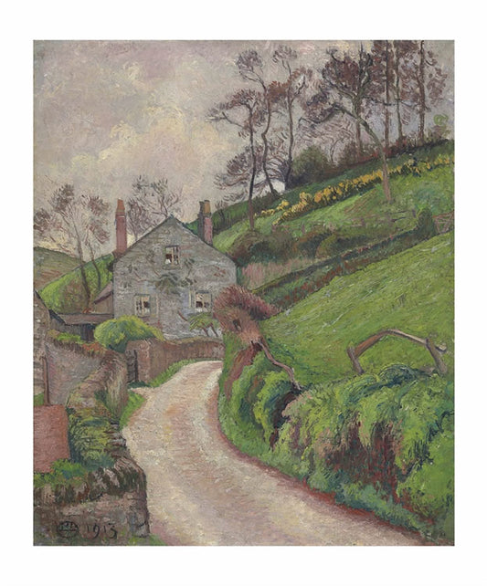 The Gamekeeper's House, vintage artwork by Lucien Pissarro, 12x8" (A4) Poster