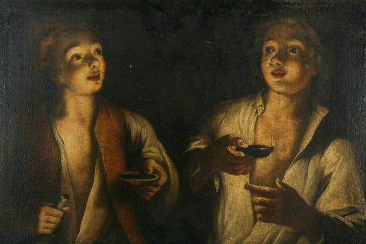 Good Night, vintage artwork by Godfried Schalcken, 12x8" (A4) Poster