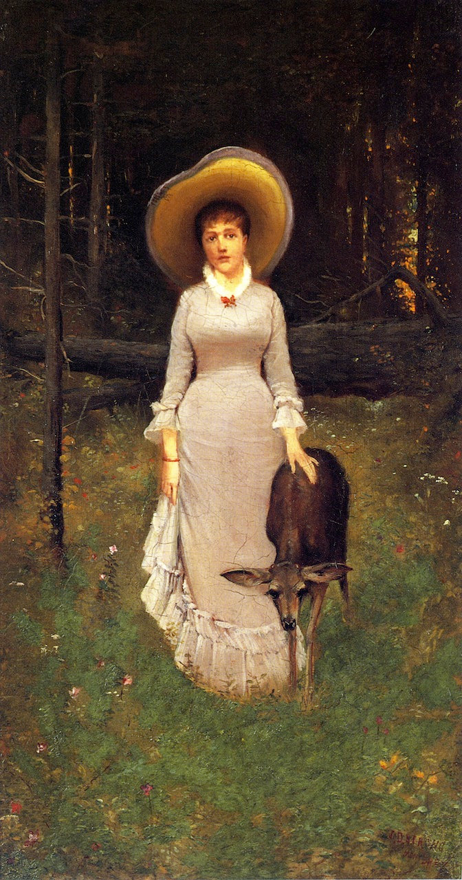 Isobel Osbourne at Monterey by Joseph Dwight Strong Jr.,A3(16x12")Poster