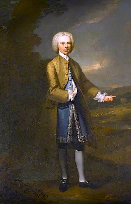 John Rivett of Chequers, vintage artwork by Attributed to Bartholomew Dandridge, 12x8" (A4) Poster