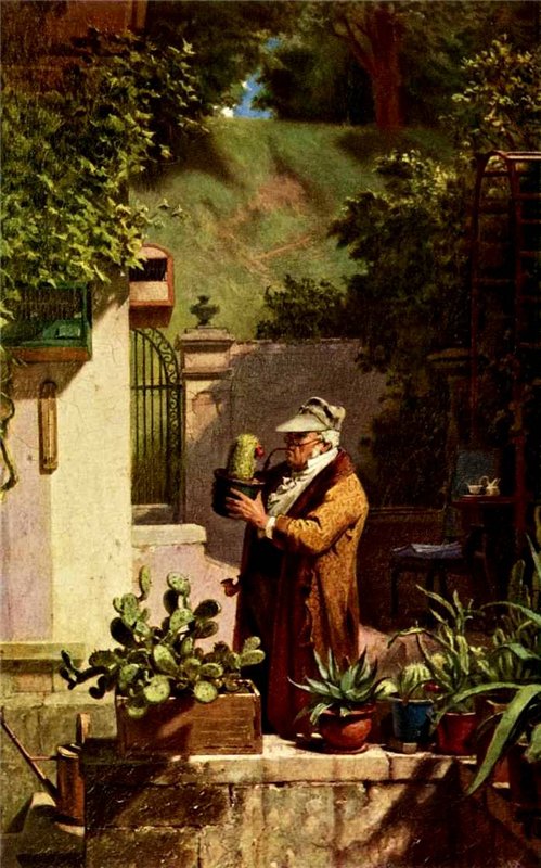 The Pensionist, vintage artwork by Carl Spitzweg, A3 (16x12") Poster Print