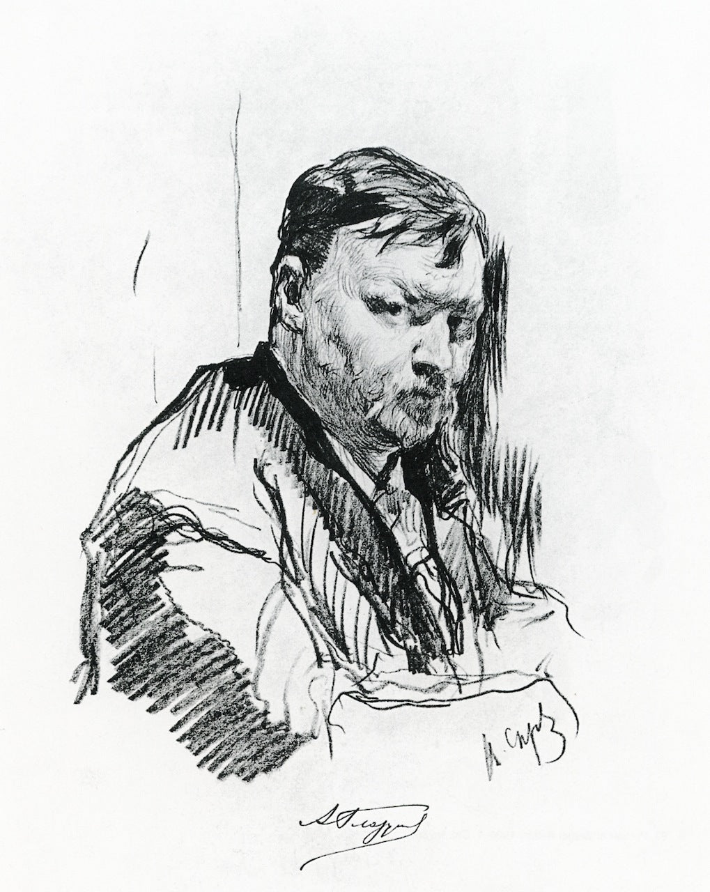 omposer Alexander Konstantinovich Glazunov by Valentin Serov,A3(16x12")Poster