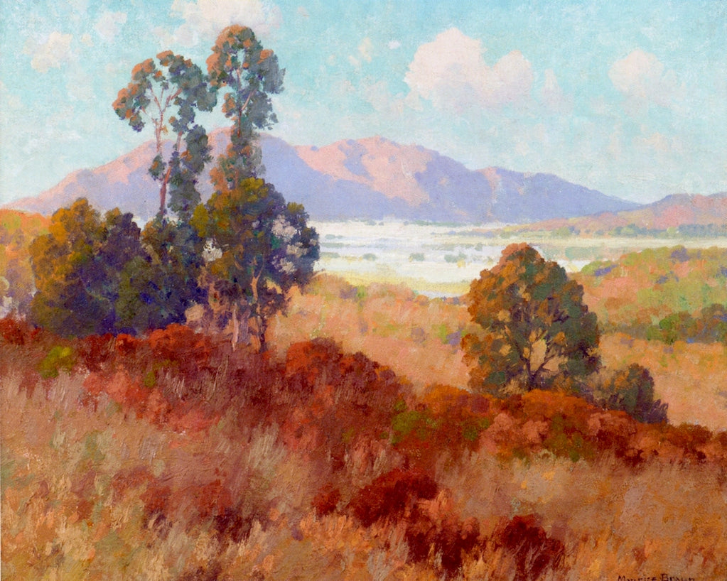 Valley in Summer, vintage artwork by Maurice Braun, 12x8" (A4) Poster