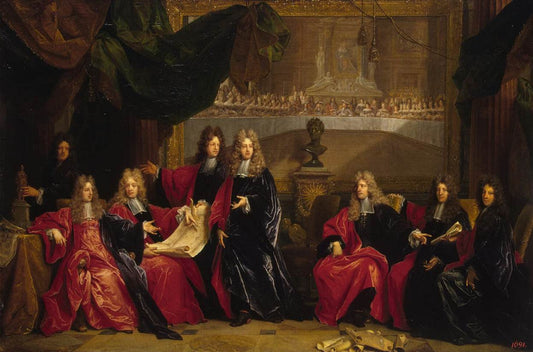 Provost and Municipal Magistrates of Paris, vintage artwork by Nicolas de Largillière, 12x8" (A4) Poster