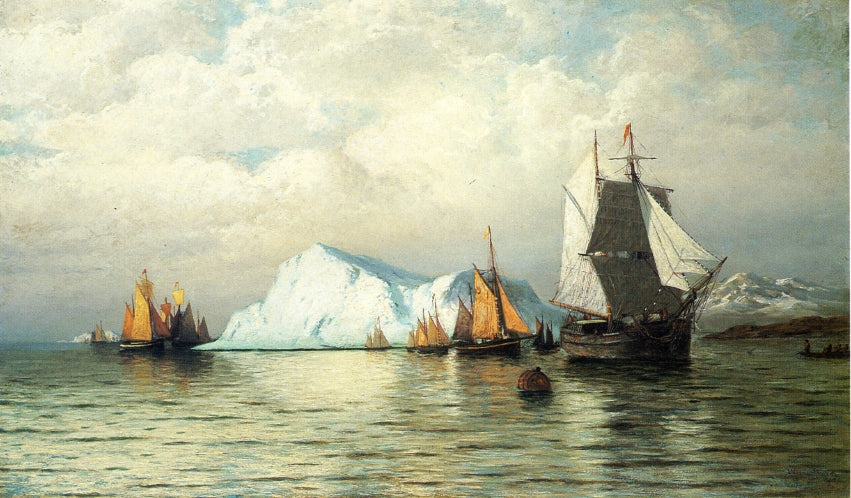 Arctic Caravan, vintage artwork by William Bradford, 12x8" (A4) Poster