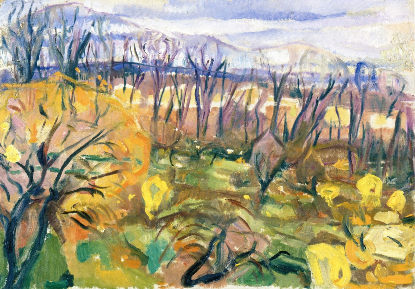 Autumn Colors by Edvard Munch,A3(16x12")Poster
