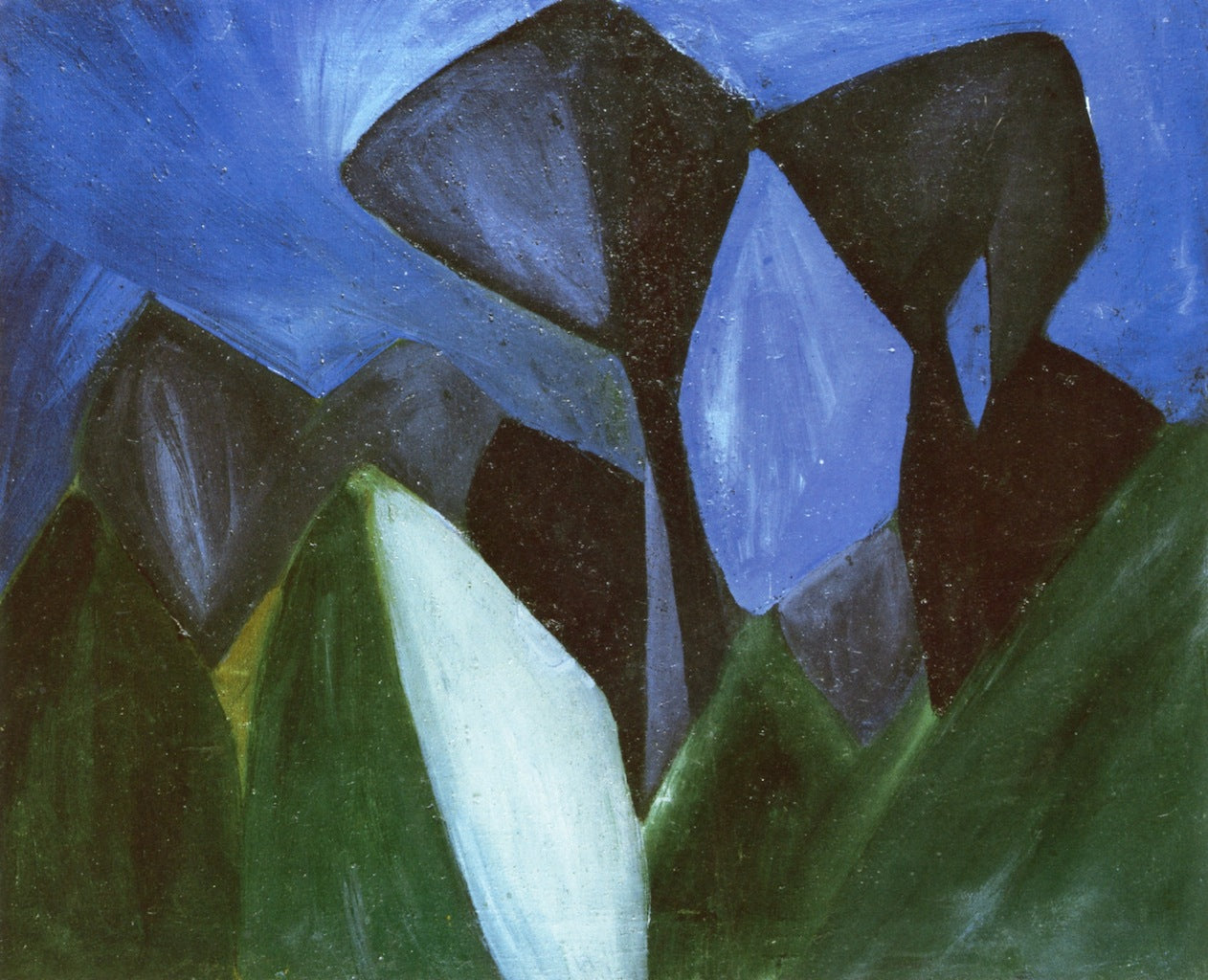 The Trees by Vladimir Burliuk,16x12(A3) Poster
