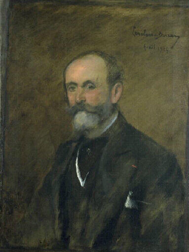 Portrait of Charles Gruet, vintage artwork by Charles Auguste Émile Durand, 12x8" (A4) Poster