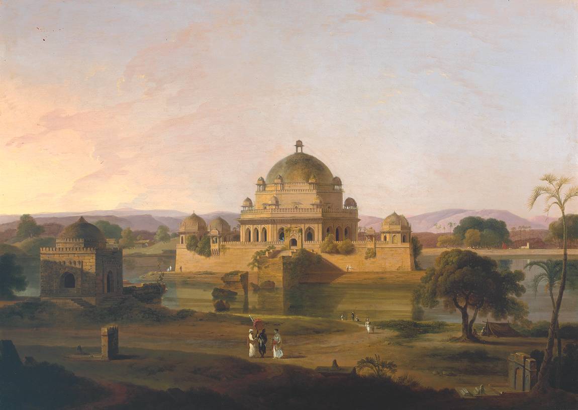 Sher Shah's Mausoleum, Sasaram, vintage artwork by Thomas Daniell, 12x8" (A4) Poster