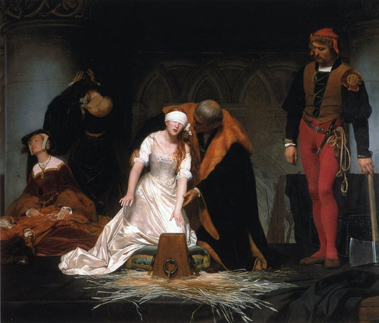 The Execution of Lady Jane Gray, vintage artwork by Paul Delaroche, A3 (16x12") Poster Print