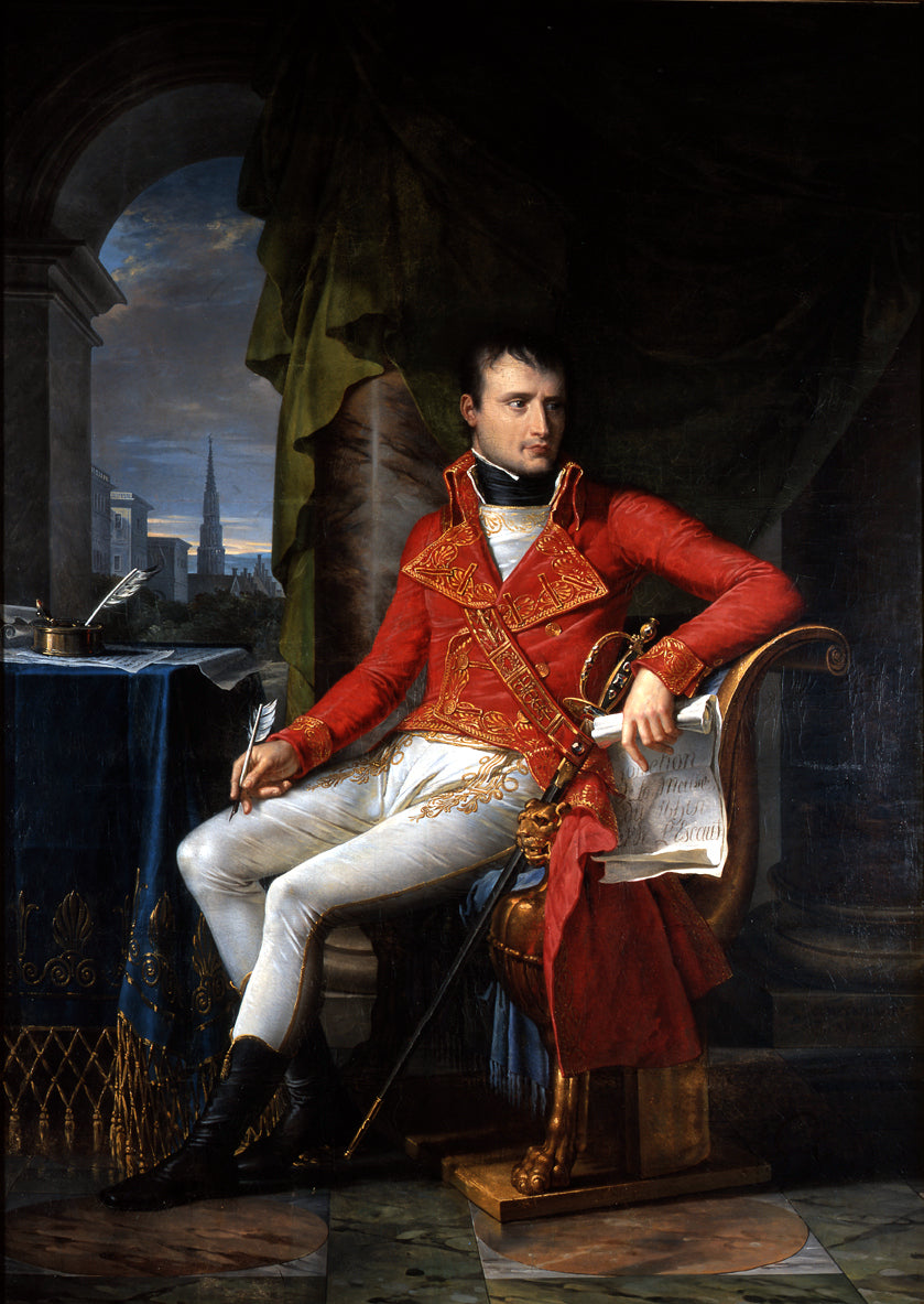 Bonaparte First Consul, vintage artwork by Charles Meynier, 12x8" (A4) Poster