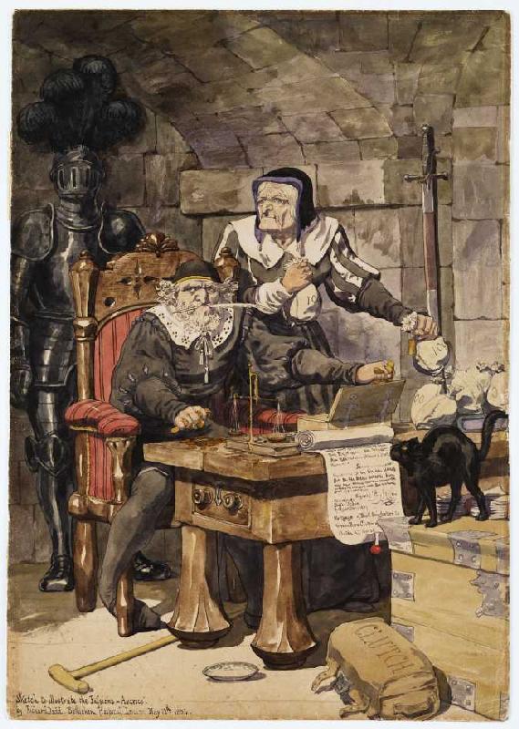 The Greed, vintage artwork by Richard Dadd, A3 (16x12") Poster Print