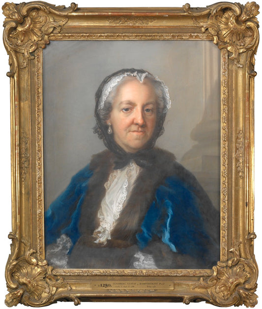 Baroness Ulrika Maria Sparre, nee Tessin, vintage artwork by Gustaf Lundberg, 12x8" (A4) Poster