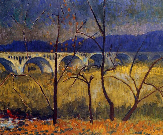 The Aqueduct, vintage artwork by Paul Serusier, 12x8" (A4) Poster