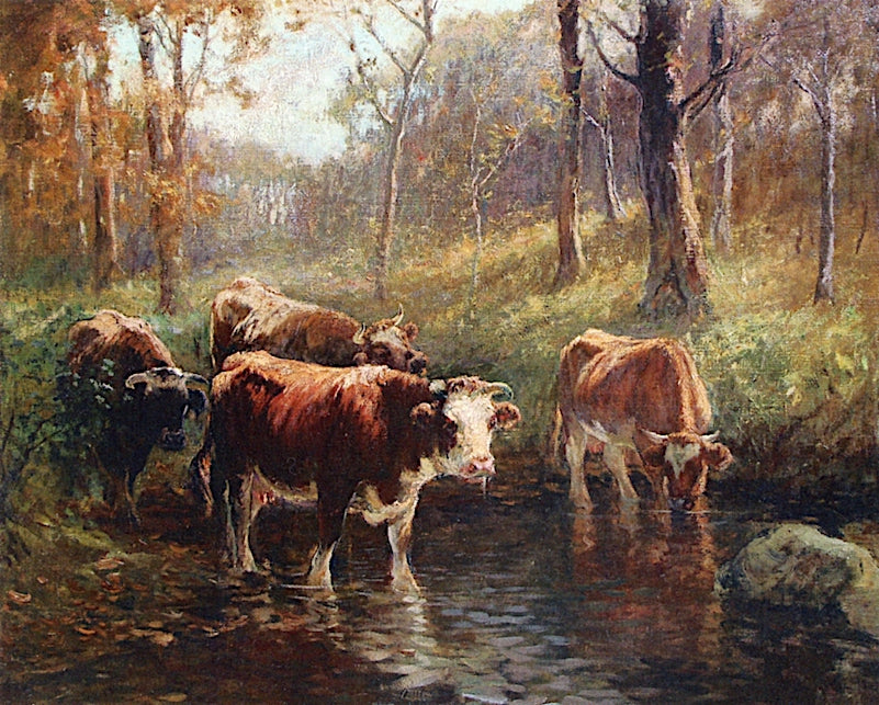 At the Watering Hole by Matilda Browne,A3(16x12")Poster