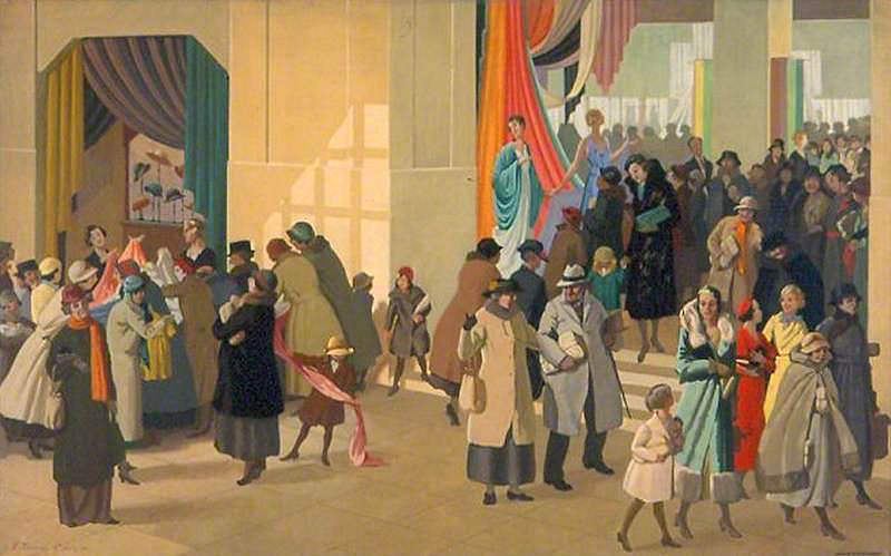 Bargain Hunters by Andreas Duncan Carse,16x12(A3) Poster