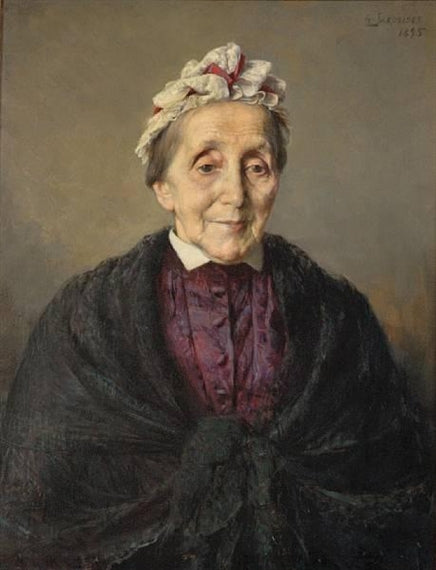 Portrait of Mrs Scaramanga by Georgios Jakobides,A3(16x12")Poster