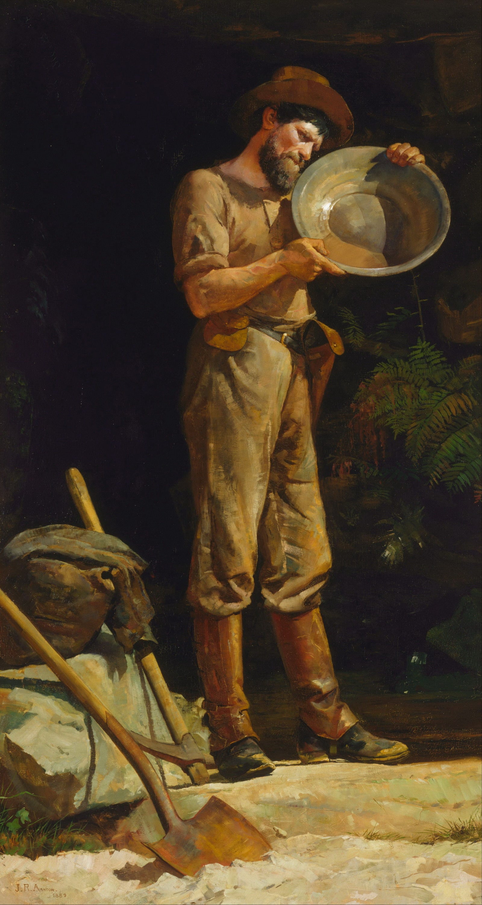 The Prospector, vintage artwork by Julian Rossi Ashton, 12x8" (A4) Poster