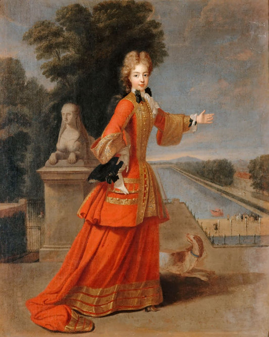 Marie-Adalaide of Savoy, vintage artwork by Pierre Gobert, 12x8" (A4) Poster