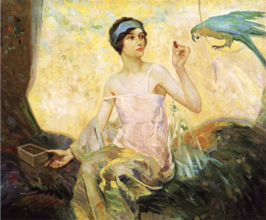 Tempting Sweets, vintage artwork by Robert Lewis Reid, 12x8" (A4) Poster