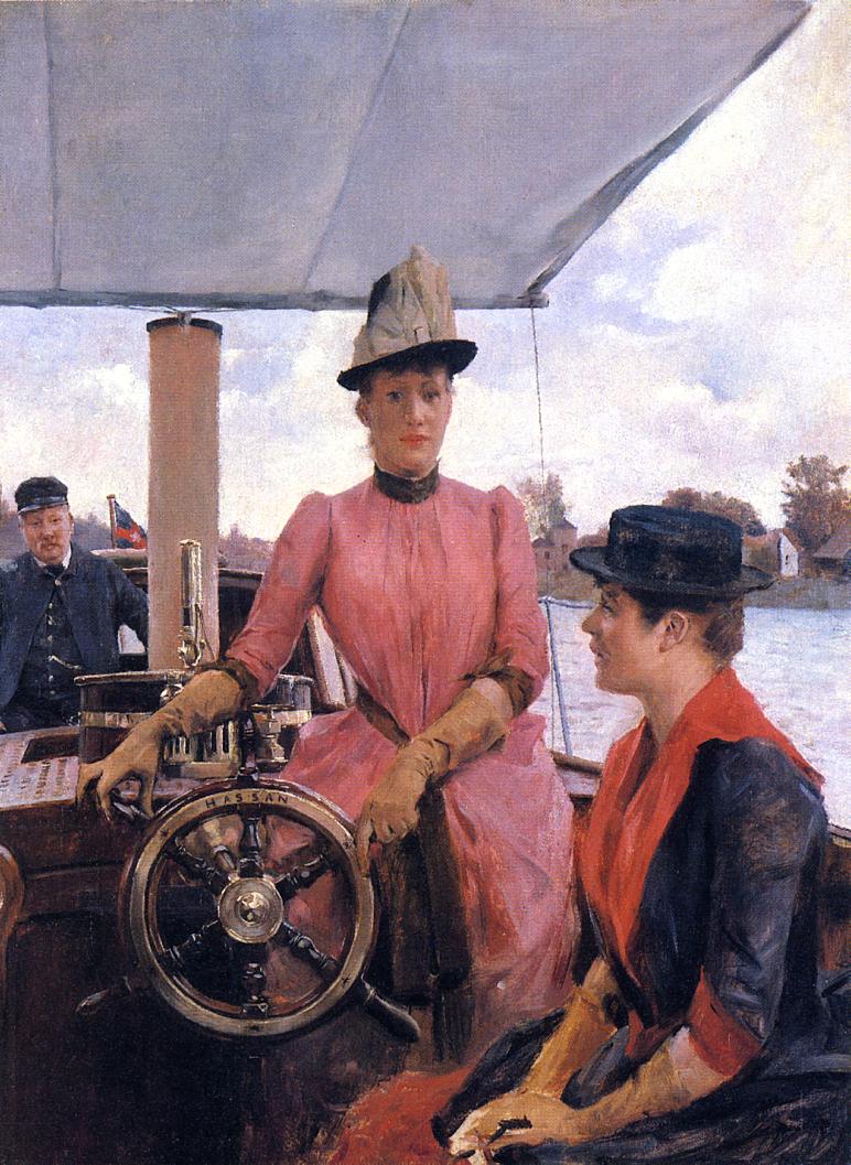 Full Speed, vintage artwork by Julius LeBlanc Stewart, 12x8" (A4) Poster