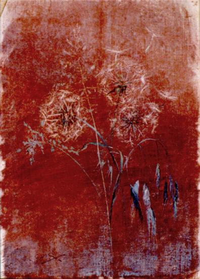 Dandelions, vintage artwork by Carl Gutherz, 12x8" (A4) Poster