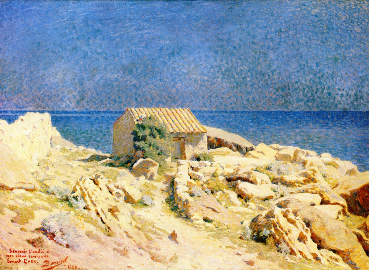 Roussillon Landscape, vintage artwork by Georges-Daniel de Monfreid, 12x8" (A4) Poster
