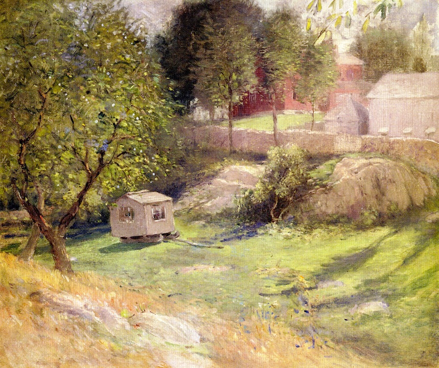 Landscape: Branchville, the Palace Car by Julian Alden Weir,A3(16x12")Poster