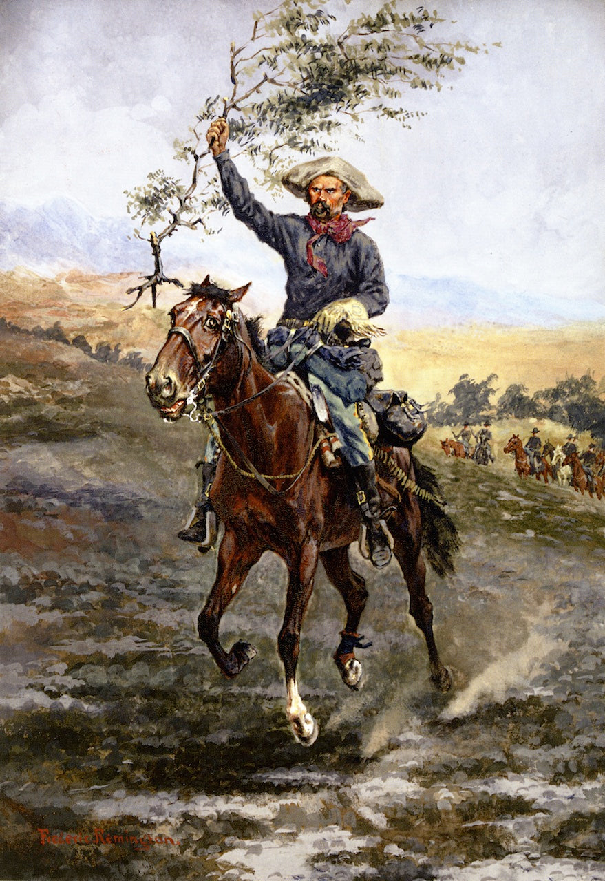 The Flag of Truce in the Indian War by Frederic Remington,A3(16x12")Poster