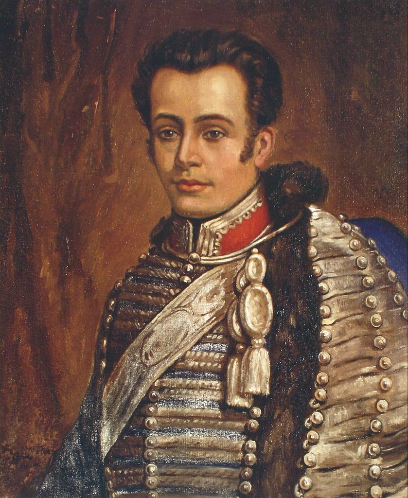 Portrait of José Miguel Carrera by Ezequiel Plaza,16x12(A3) Poster