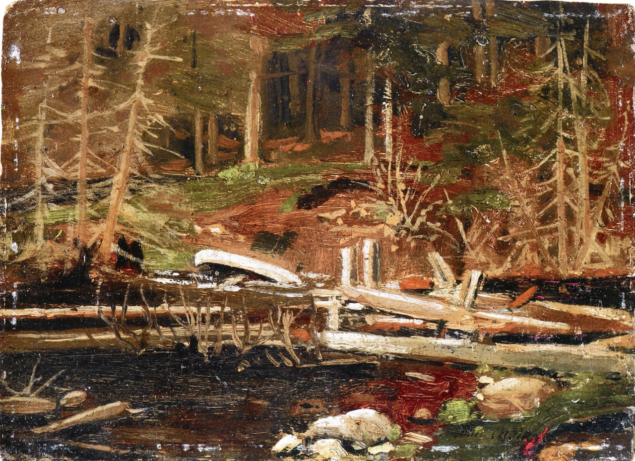 Old Lumber Dam, Algonquin Park by Tom Thomson,16x12(A3) Poster