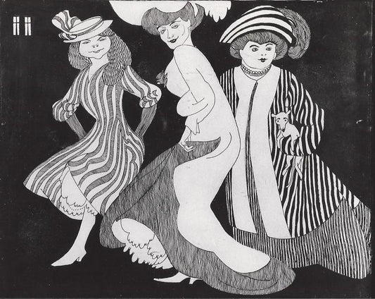 Cocottes, vintage artwork by Axel Torneman, 12x8" (A4) Poster