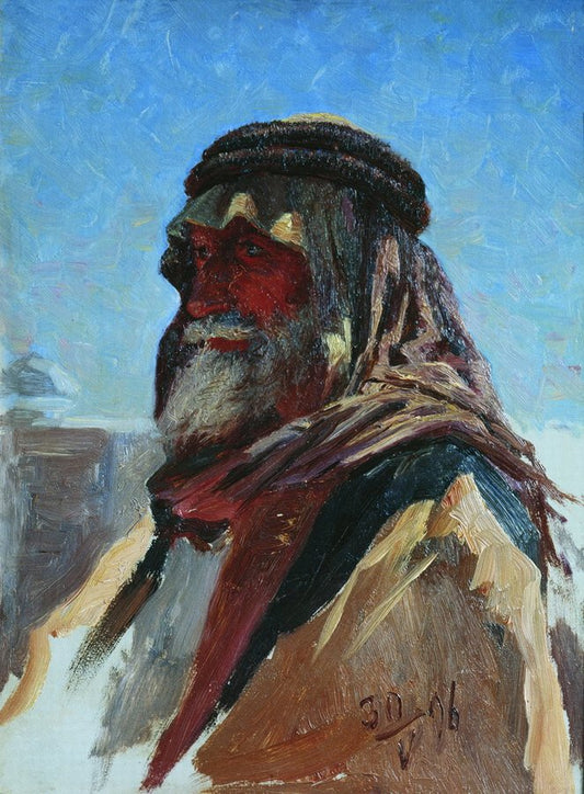 Bedouin, vintage artwork by Nikolai Aleksandrovich Yaroshenko, 12x8" (A4) Poster