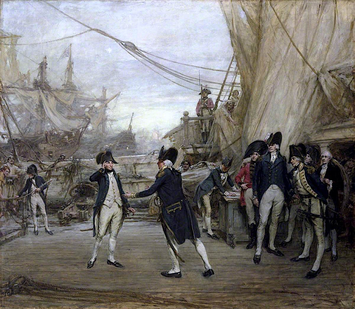 fter the Battle of Cape St Vincent, 1797 by Arthur McCormick,A3(16x12")Poster