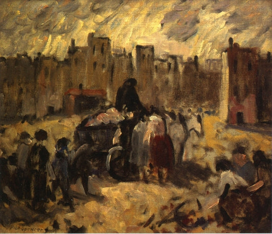 Collectors, vintage artwork by Robert Spencer, 12x8" (A4) Poster