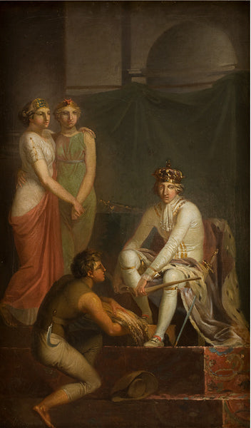 The Abolition of Adscription in 1788, vintage artwork by Nicolai Abraham Abildgaard, 12x8" (A4) Poster