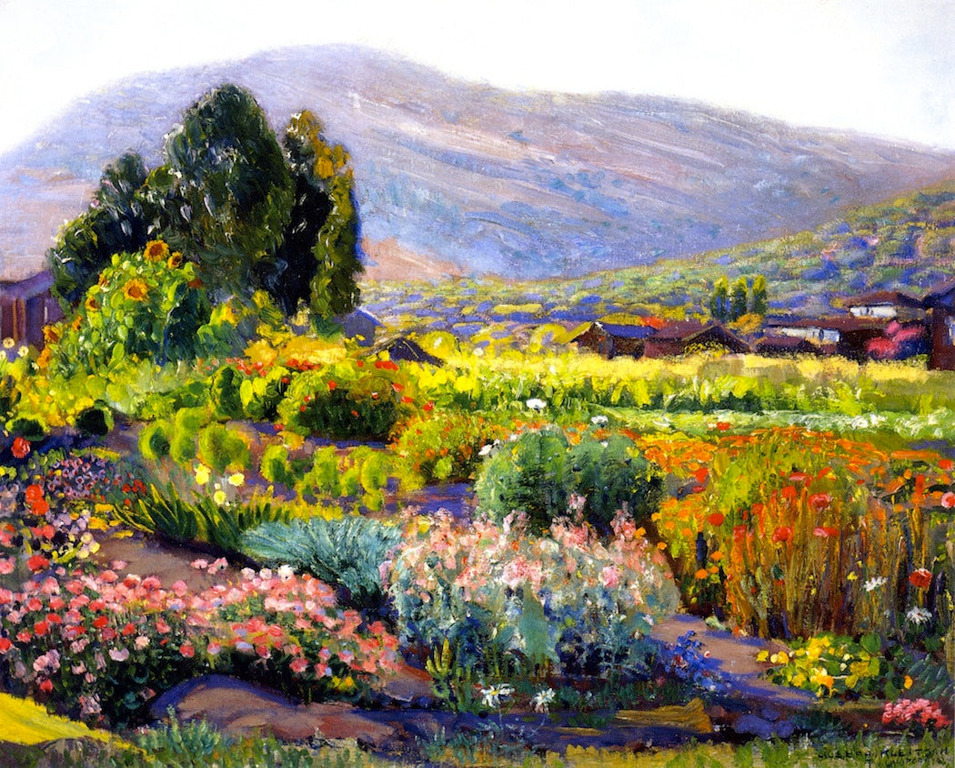 The Flower Garden - Laguna by Joseph Kleitsch,16x12(A3) Poster