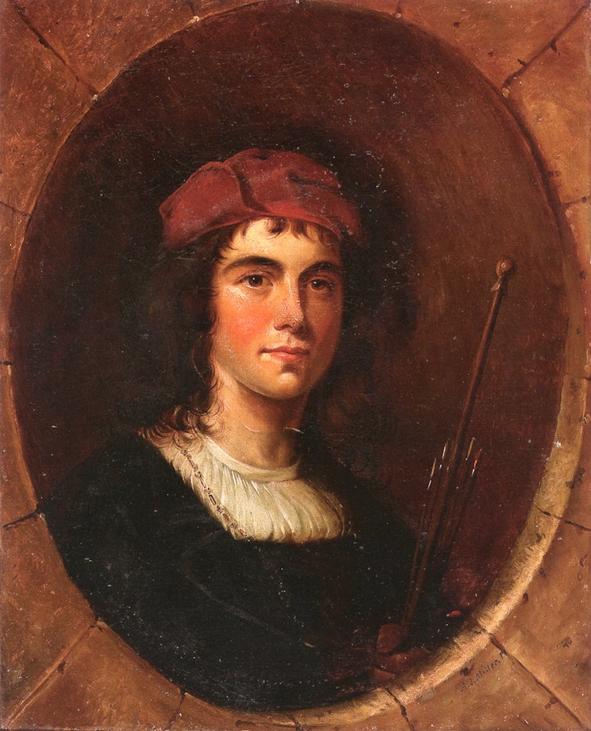 Portrait of a Fur Trapper, vintage artwork by Alfred Jacob Miller, A3 (16x12") Poster Print