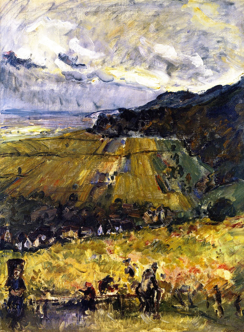 Grape Harvest at Neukastel by Max Slevogt,A3(16x12")Poster