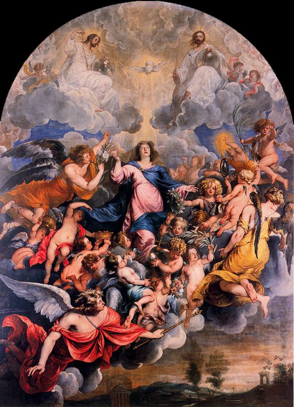 Immaculate Comception, vintage artwork by Thomas Willeboirts Bosschaert, 12x8" (A4) Poster