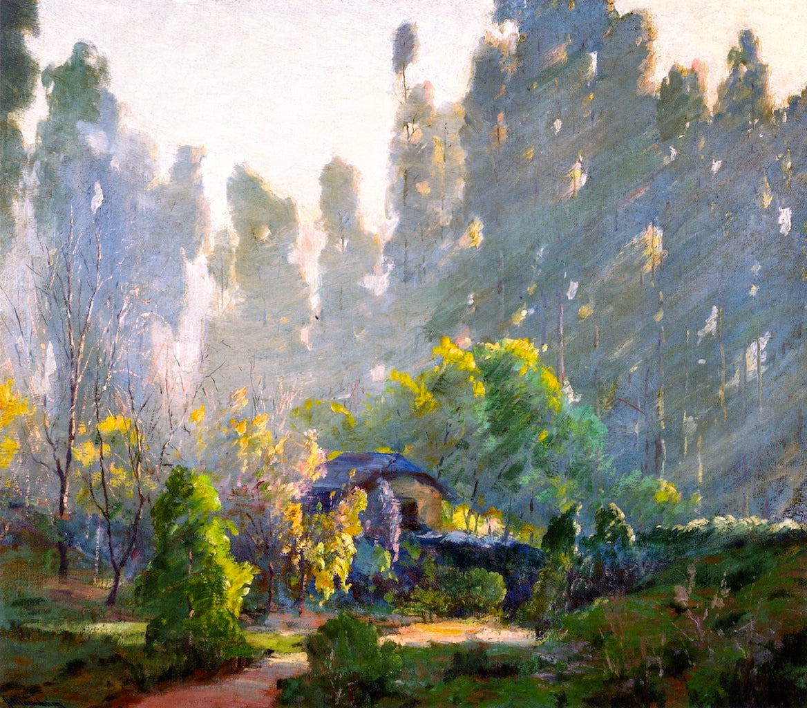 Hazy Morning, Pasadena by Jean Mannheim,A3(16x12")Poster